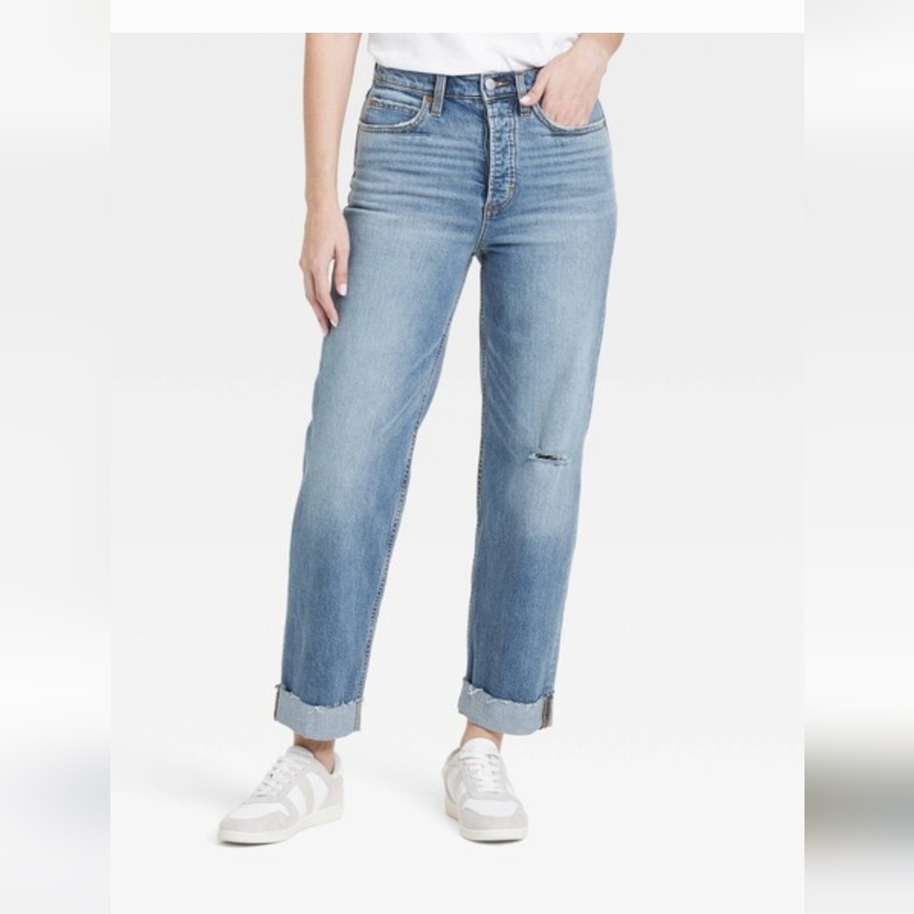 UNIVERSAL THEAD New Highest Rise Straight Cuffed Ankle Jeans *2 Or More 20% Off